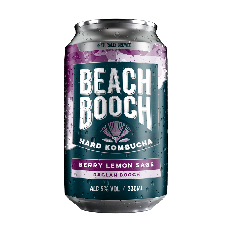 Beach Booch Raglan Booch berry lemon sage alcoholic kombucha