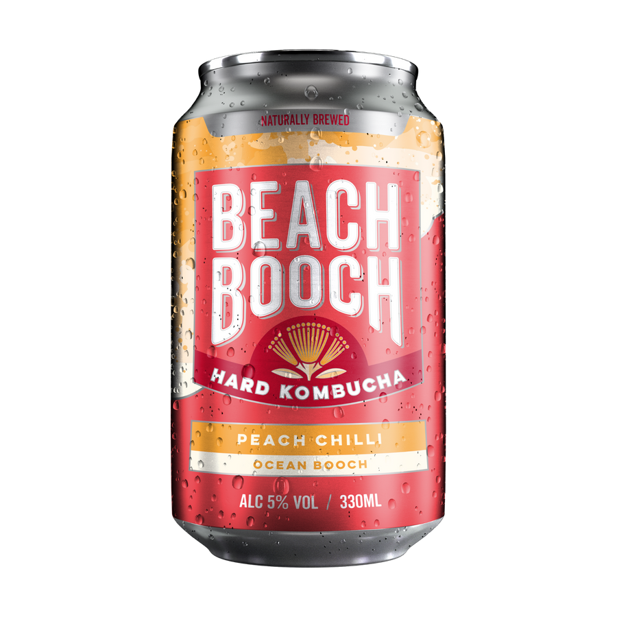 Beach Booch Ocean Booch peach chilli alcoholic kombucha